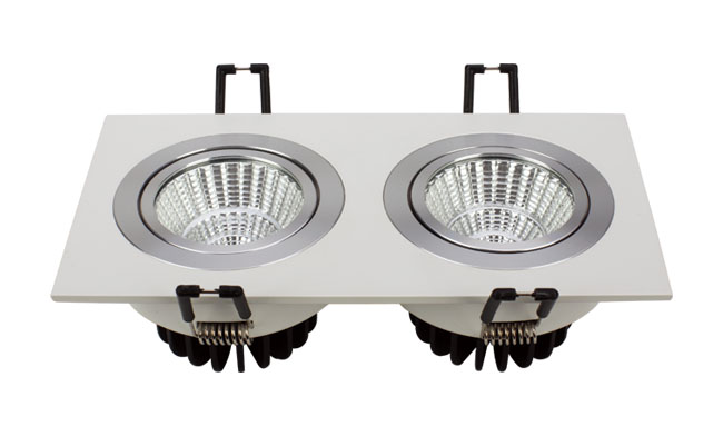 G06系列COB格柵射燈雙頭2x7W G06系列COB格柵射燈雙頭2x7W
