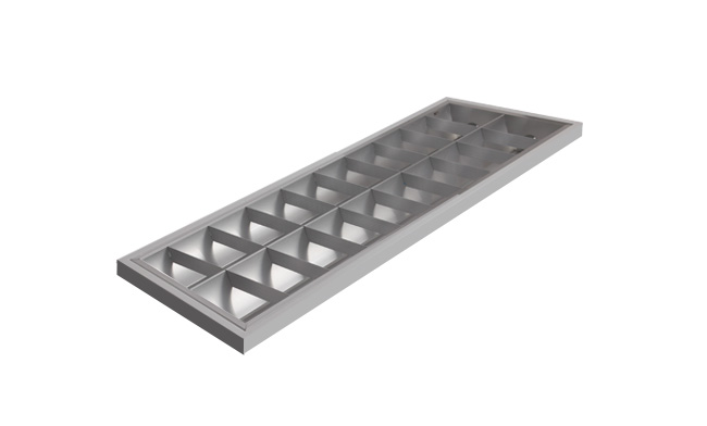 2.	華輝照明占地10多萬平方米，十幾條生產線，年生產上千萬套LED格柵燈盤廠家,產品有T8格柵燈盤，T5格柵燈盤，明裝格柵燈盤，暗裝格柵燈盤。