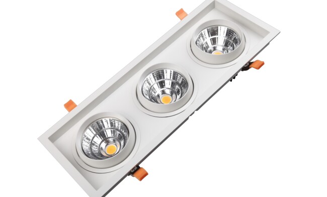 G15三頭格柵射燈