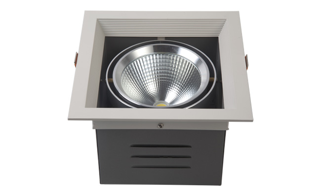 LED豆膽燈 20W 開孔尺寸165x165mm LED單頭格柵射燈 LED豆膽燈 20W 開孔尺寸165x165mm LED單頭格柵射燈